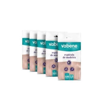 Kit 500 Espátulas de Madeira Vabene