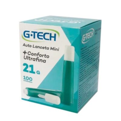Lanceta G-tech 21G com 100 Unidades