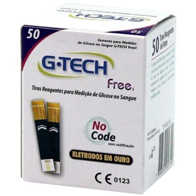 Tiras para Teste de Glicose G-tech Free 50 Unidades