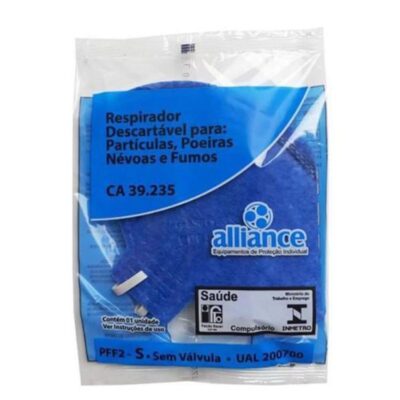 MASCARA RESP. PFF2 ( AZUL) ALLIANCE