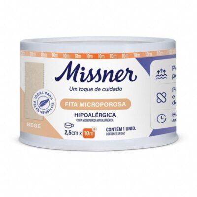Fita Microporosa 2,5cmX10m (Bege) - MISSNER