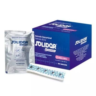 Eletrodo para Eletrocardiograma ECG Solidor 50 Unidades com Espuma