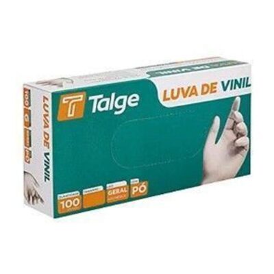 Luva de Vinil (Sem pó) com 100un | Tamanho G - TALGE