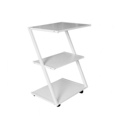 Mesa Auxiliar Em Z Com 3 Prateleiras - SALUS