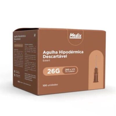 Agulha Descartável 13x4,5 | 100un - MEDIX