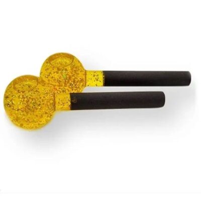 ESFERA CROMOTERAPIA GRANDE C/02 GLITER AMARELO OZOTEC