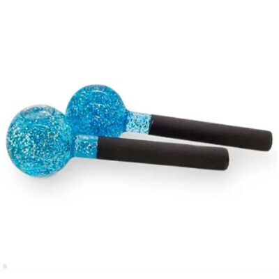 ESFERA CROMOTERAPIA PEQUENA C/02 GLITER AZUL OZOTEC