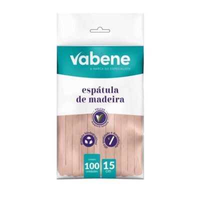 Kit 1000 Espátulas de Madeira Vabene