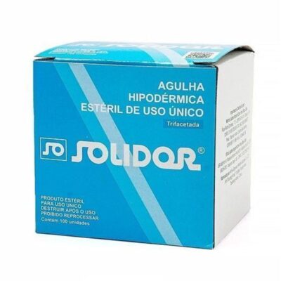 Agulha Descartável 20x5,5 | 100 - SOLIDOR