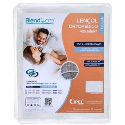LENCOL SILICONADO TRANSP. C/ELAST. QUEEN 1,98X1,58X35 CIPEL