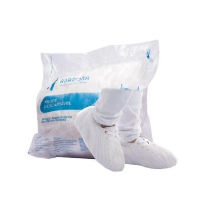 Kit 500 Sapatilhas Propé Descartável Anadona TNT Branco