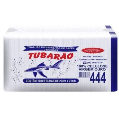 Papel Toalha Branco 20x21cm | 1000un - TUBARÃO