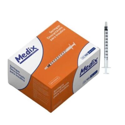 Seringa Descartável 01ML (Sem Agulha) | 100un - MEDIX